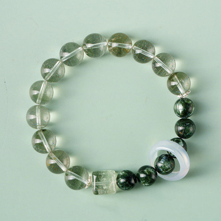 Natural Green Crystal Bracelet (Health and Longevity)