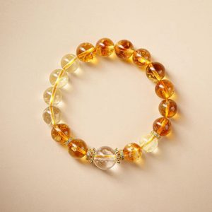 Natural Yellow Crystal Bracelet (Wealth and Luck)