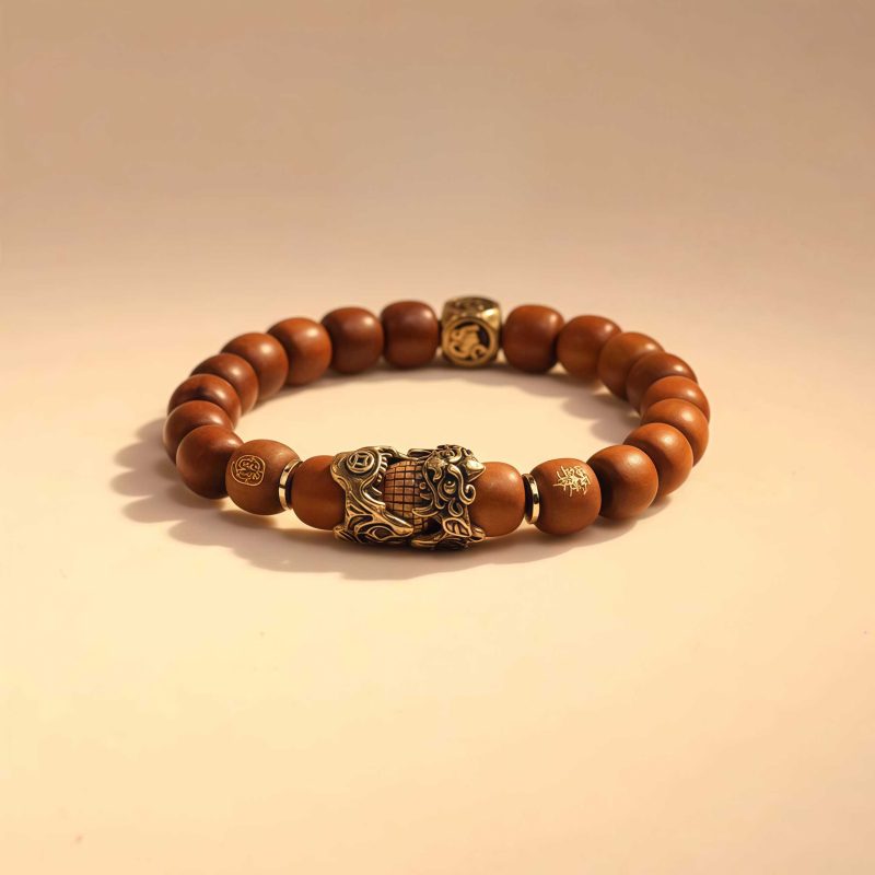 Lightning-Struck Jujube Wood Bracelet